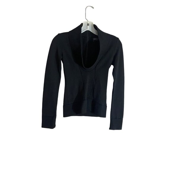 Dolce & Gabbana Women's Black Mock Neck Long Sleeve Sweater - 40 (Small) - Picture 1 of 11
